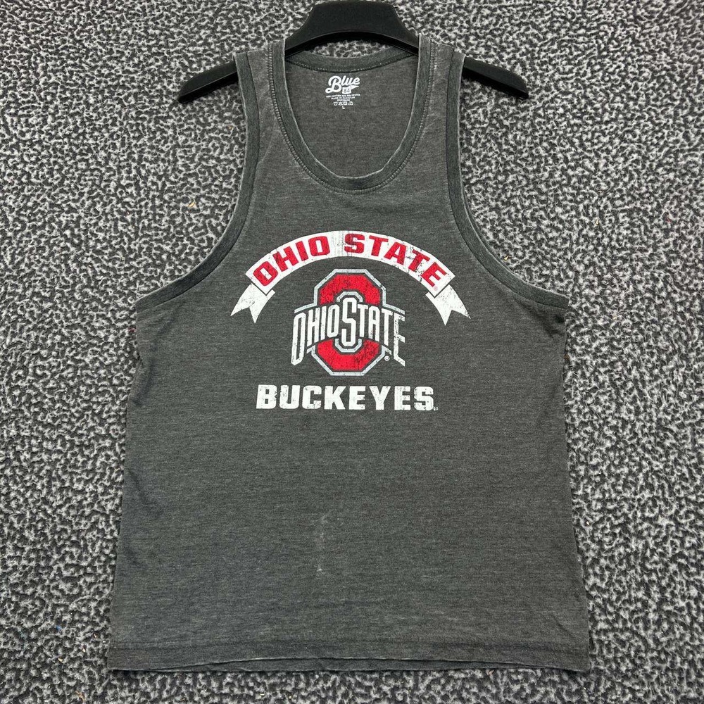 Ohio State Buckeyes NCAA Shirt Women Large Gray Blue‎ 84 Sleeveless L
